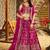 RANI PINK DOLA SILK SEQUINS ZARI EMBROIDERED LEHENGA CHOLI