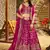 RANI PINK DOLA SILK SEQUINS ZARI EMBROIDERED LEHENGA CHOLI