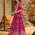 RANI PINK DOLA SILK SEQUINS ZARI EMBROIDERED LEHENGA CHOLI