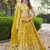 YELLOW DOLA SILK SEQUINS ZARI EMBROIDERED LEHENGA CHOLI