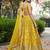 YELLOW DOLA SILK SEQUINS ZARI EMBROIDERED LEHENGA CHOLI