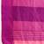 Pink handcrafted temple zari border silk blend saree 