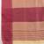 Beige silk blend saree with contrast red temple border