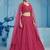 PINK GEORGETTE SEQUINS THREAD EMBROIDERED LEHENGA CHOLI