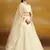 WHITE GEORGETTE SEQUINS THREAD EMBROIDERED LEHENGA CHOLI