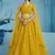 YELLOW GEORGETTE SEQUINS THREAD EMBROIDERED LEHENGA CHOLI