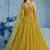 YELLOW GEORGETTE SEQUINS THREAD EMBROIDERED LEHENGA CHOLI