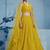 YELLOW GEORGETTE SEQUINS THREAD EMBROIDERED LEHENGA CHOLI