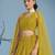 YELLOW GEORGETTE SEQUINS THREAD EMBROIDERED LEHENGA CHOLI