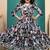 Multicolored maslin printed anarkali dress for kids girls