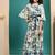 Multicolour maslin printed crop top and skirt set for kids girls