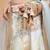 Light mint green chinon chiffon printed lehenga choli set for kids girls