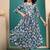 Multicolored maslin printed anarkali dress for kids girls