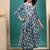 Multicolored maslin printed anarkali dress for kids girls