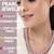pastel purple color pearl necklace for women | lightweight beaded jewelry with adjustable chain