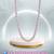 pastel purple color pearl necklace for women | lightweight beaded jewelry with adjustable chain