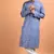 Blue cotton kurta