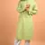 Green cotton kurta
