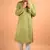 Green cotton full sleeves kurta for mens