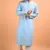 Sky blue cotton kurta
