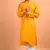 Chrome yellow cotton kurta