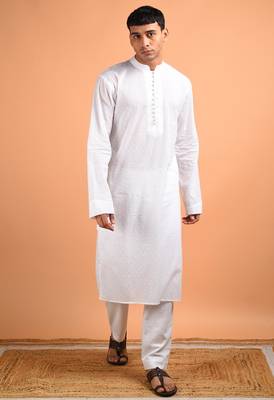 White cotton kurta 1