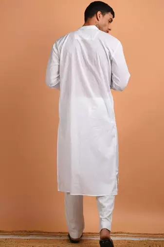 White cotton kurta