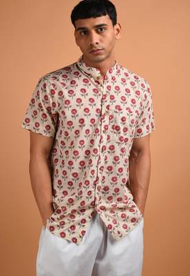 Beige cotton kurta 2