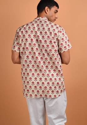 Beige cotton kurta 4