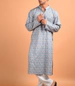 Grey cotton kurta