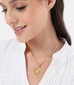 Unisex 1 gram gold plated om pendant | divine elegance for everyday wear