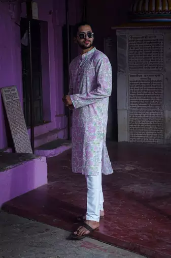 Pink cotton delight kurta pajama