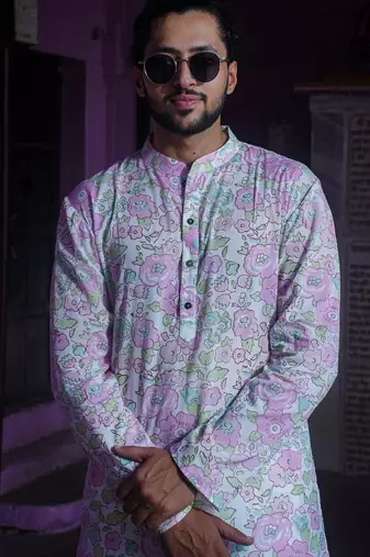 Pink cotton delight kurta pajama