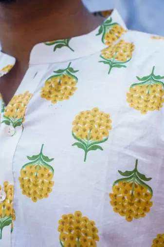 White cotton  kurta pajama 