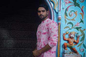 Pink cotton paradise kurta pajama 5