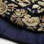 NAVY BLUE ZARI SEQUINS EMBROIDERED VELVET LEHENGA CHOLI
