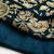 TURQUOISE ZARI SEQUINS EMBROIDERED VELVET LEHENGA CHOLI