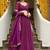 PURPLE ZARI AND CODING LACE WORK WITH LEHERIYA PRINTED GEORGETTE LEHENGA CHOLI