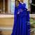 BLUE ZARI AND CODING LACE WORK WITH LEHERIYA PRINTED GEORGETTE LEHENGA CHOLI