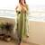 Pista Green Georgette Sequins Kurta With Pant and Dupatta 