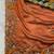 Orange Party Wear Soft Rangoli art Silk Saree