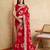 Red Party Wear Soft Georgette Bandhej Saree