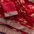 Red Party Wear Soft Georgette Bandhej Saree
