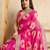 Pink Party Wear Soft Georgette Bandhej Saree