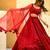 Red Chikankari Embroidered sequin Work Lehenga Choli with Dupatta 