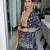 Navy Blue Georgette Heavy Sequins Work Kurta & Dupatta set