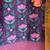 Blue printed cotton silk kurta set