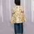 Gold printed cotton silk kurta set