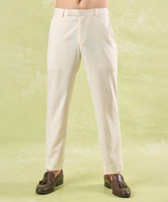 White plain silk nehru jacket 4