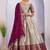 cream Jacquard Silk Lehenga Choli Set With Dupatta